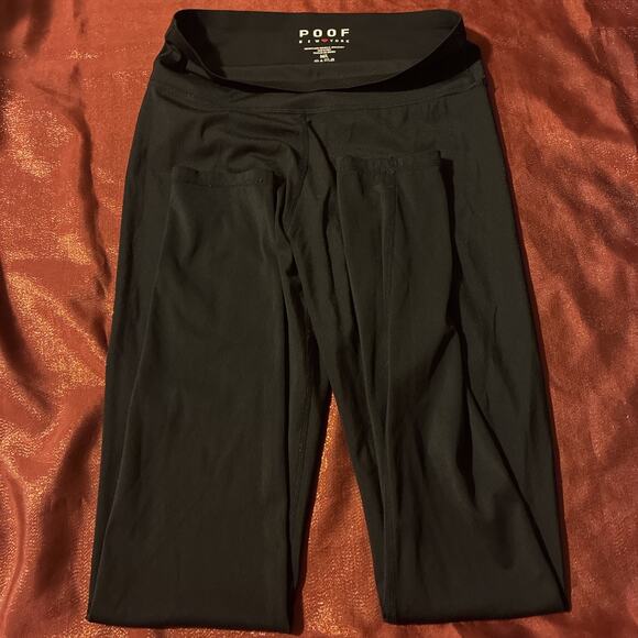 Poof Pants - POOF New York Black Athletic Yoga Leggings Pants - Women's M/L - Soft & Stretchy